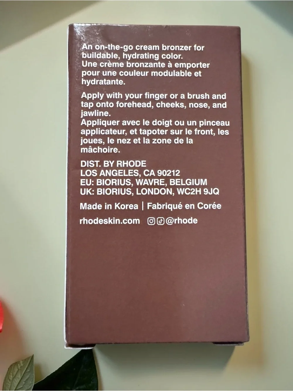 RHODE Pocket Bronze Compact in sip